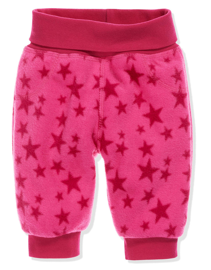 Playshoes Unisex Kinder Baby-Hose Fleece-Pumphose 62 Pink Sterne, 62 Pink Sterne