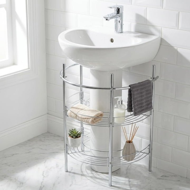 Croydex Waschbecken-Unterschrank verchromt