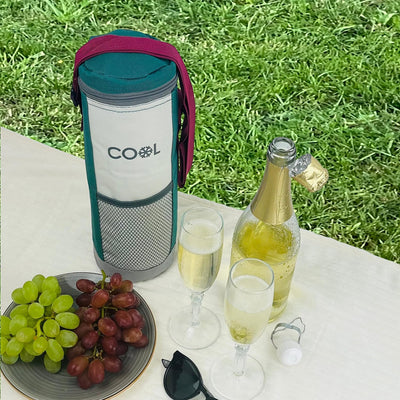 Kühltasche für Flaschen bis 1,5 Liter, Flaschenkühltasche, Grösse 12 x 32 cm, Kühlbox, Kühlbeutel, m