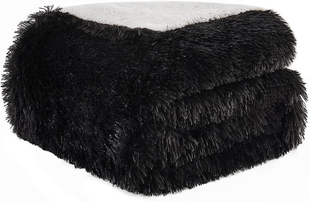 EMME Faux Kuscheldecke Flauschig, Felldecke, Pelz Wolldecke, Wohndecke, Super Weich, Plüschig, Dicke