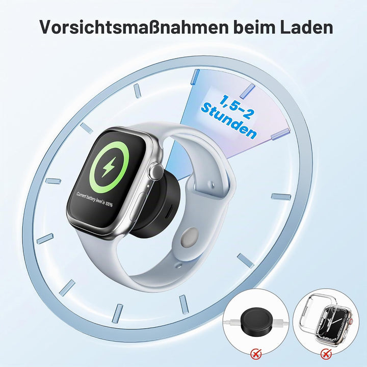 Elebase für Apple Watch Ultra 3 Ladegerät,Magnetisches Ladeadapter,Tragbarer Drahtloser iWatch Ladeg