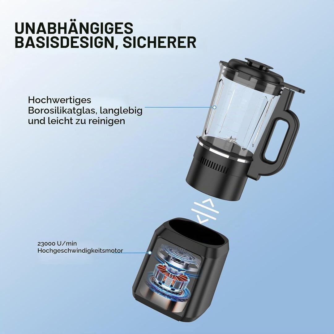 Nussmilchmaschine, 1650ml Pflanzenmilchbereiter mit Selbstreinigungsfunktion, 24 Stunden Smart Termi