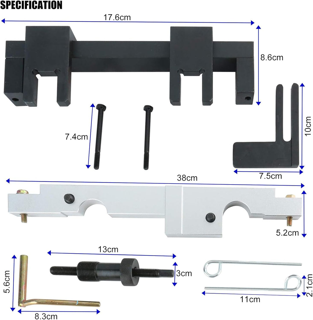 FreeTec Nockenwellenversteller Nockenwelle Steuerkette Wechsel Motor Werkzeug Arretierwerkzeug Satz