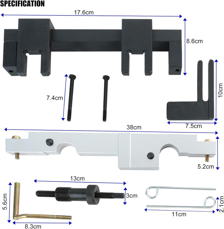 FreeTec Nockenwellenversteller Nockenwelle Steuerkette Wechsel Motor Werkzeug Arretierwerkzeug Satz