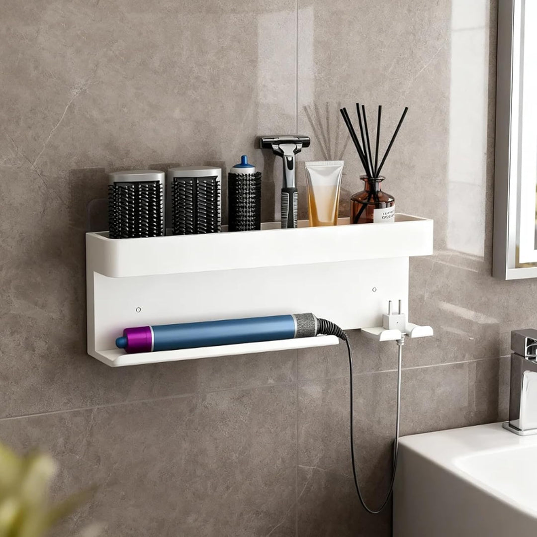 Wandhalterung Curling Halter Organizer Stand Lagerregal für Dyson Airwrap, Edelstahl ohne Stanzen Au