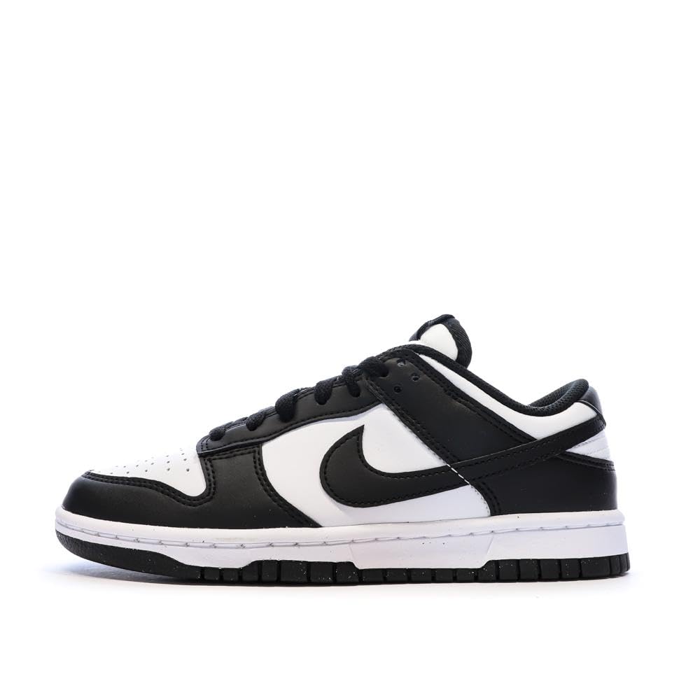 Nike Herren Dunk Low Retro Basketballschuh 38.5 EU Weiss Schwarz und Weiss, 38.5 EU Weiß Schwar