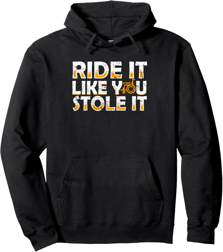 Rollstuhl Humor Behinderung Handicap Rollstuhlfahrer Pullover Hoodie