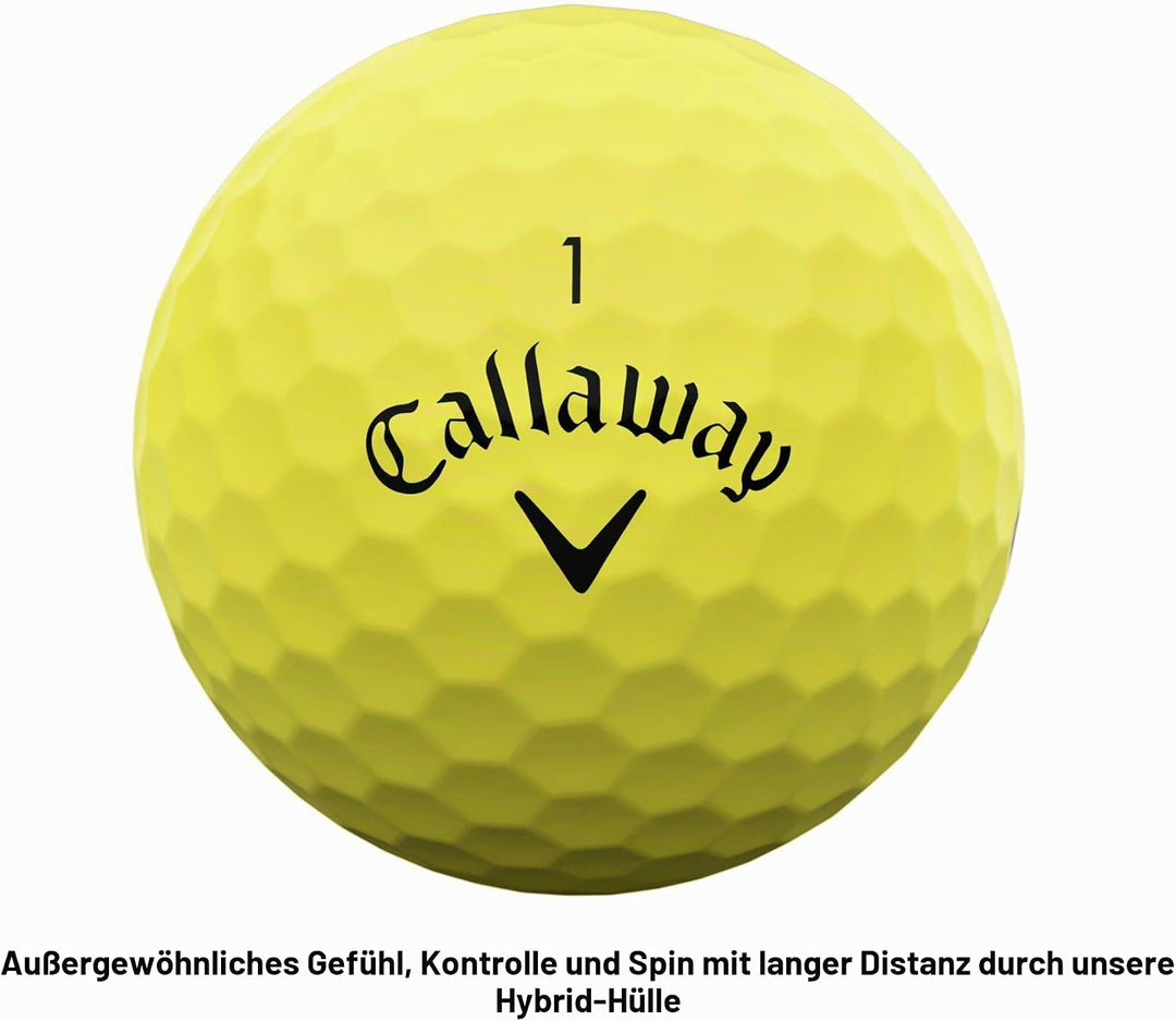Callaway Supersoft Golfbälle 2023 Gelb, Gelb