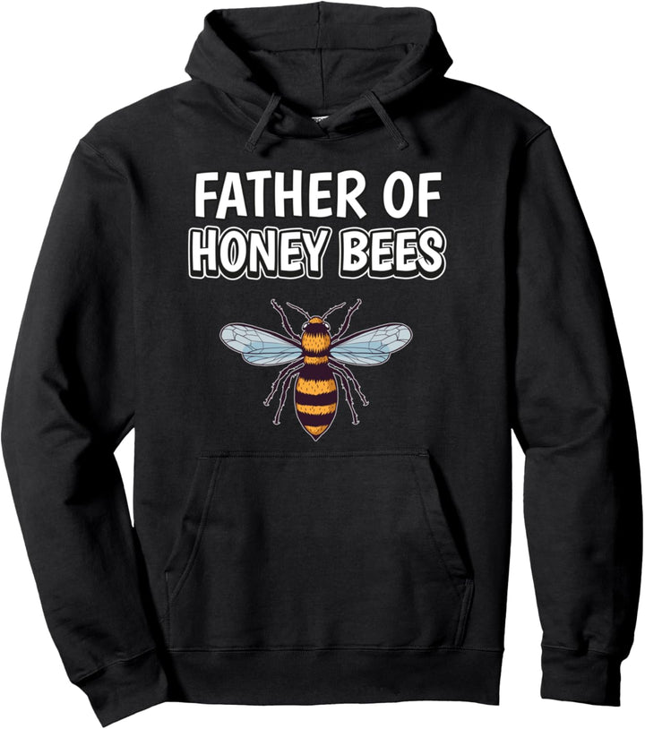 Herren Jungen Father Of Honey Bees Papa Vatertag Honigbiene Pullover Hoodie
