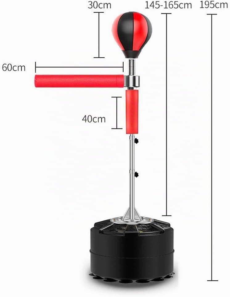 Boxsack Stehend Profi Punching Ball Erwachsene Mit 360 ° Reflex Bar,Stand Boxsack Verstellbar Hohe 1