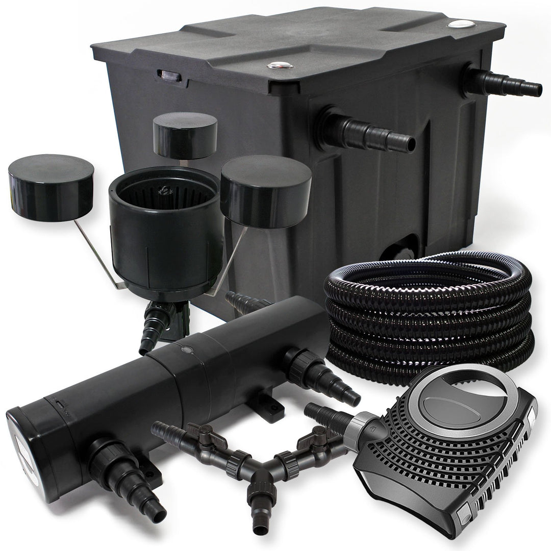 SunSun Komplettset: CBF-350 Teichfilter bis 12000 L Teichfilteranlage, CTF-8000 Teichpumpe 8000l/h 7
