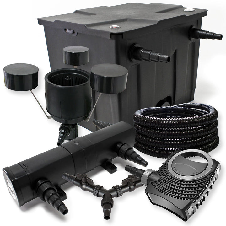 SunSun Komplettset: CBF-350 Teichfilter bis 12000 L Teichfilteranlage, CTF-8000 Teichpumpe 8000l/h 7