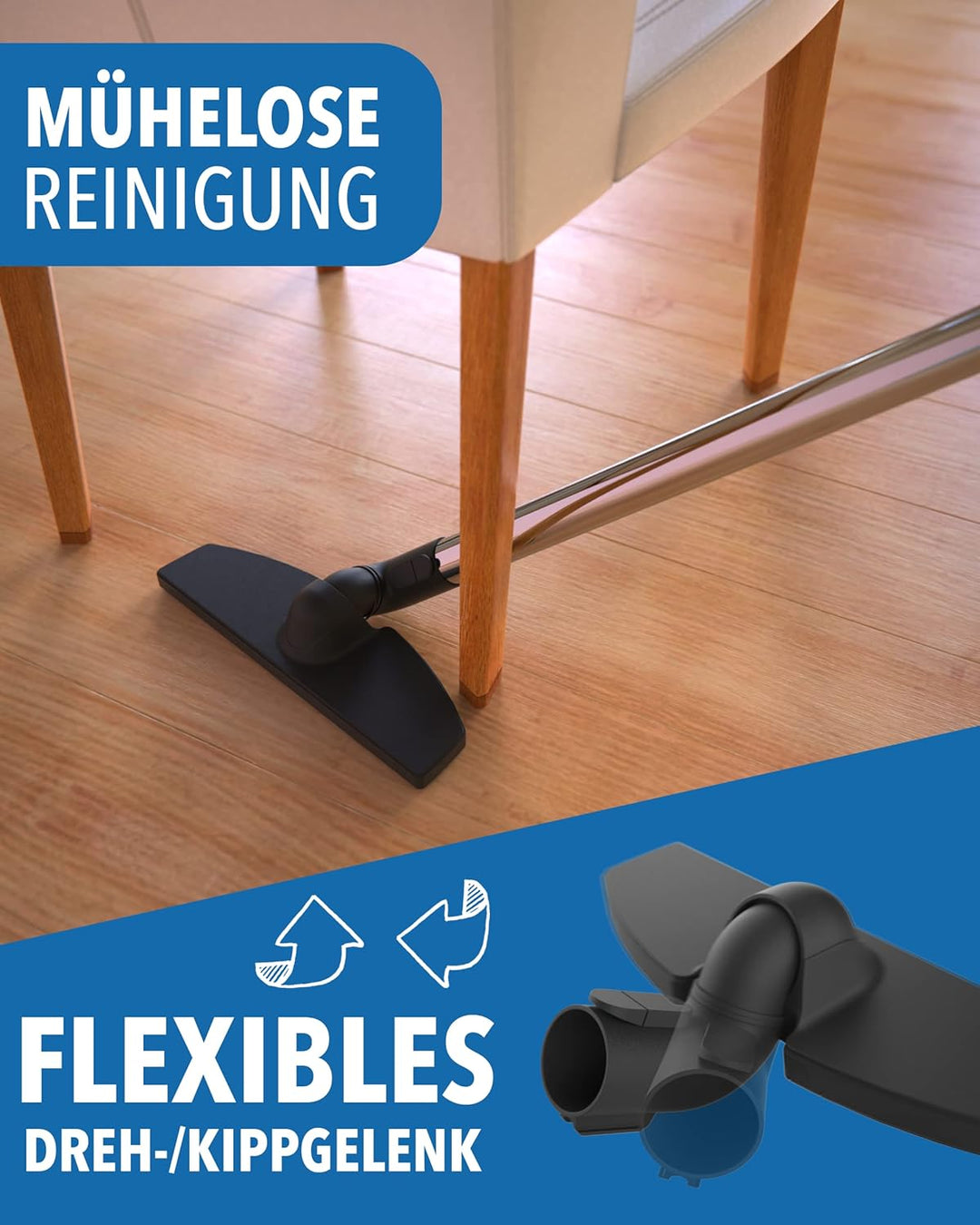 STONE REEF Twister Parkettbürste passend für Miele - Zubehör passend für SBB 300-3 PQ, Parkettdüse,