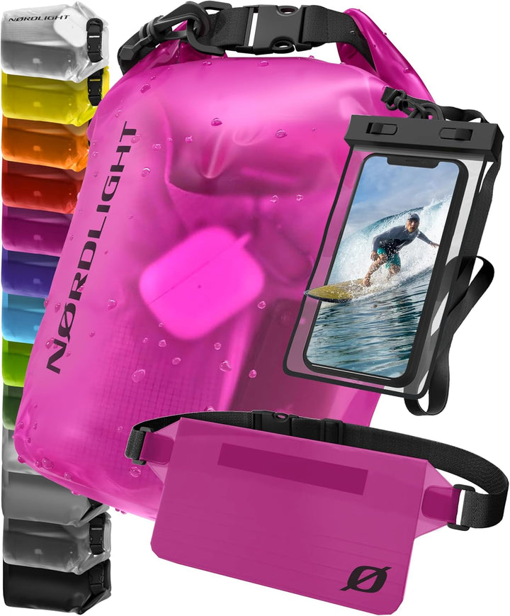 Nordlight Dry Bag wasserdichte Tasche - 2l 5l 10l 15l 20l 30l Liter | Wasserfester Packsack Seesack