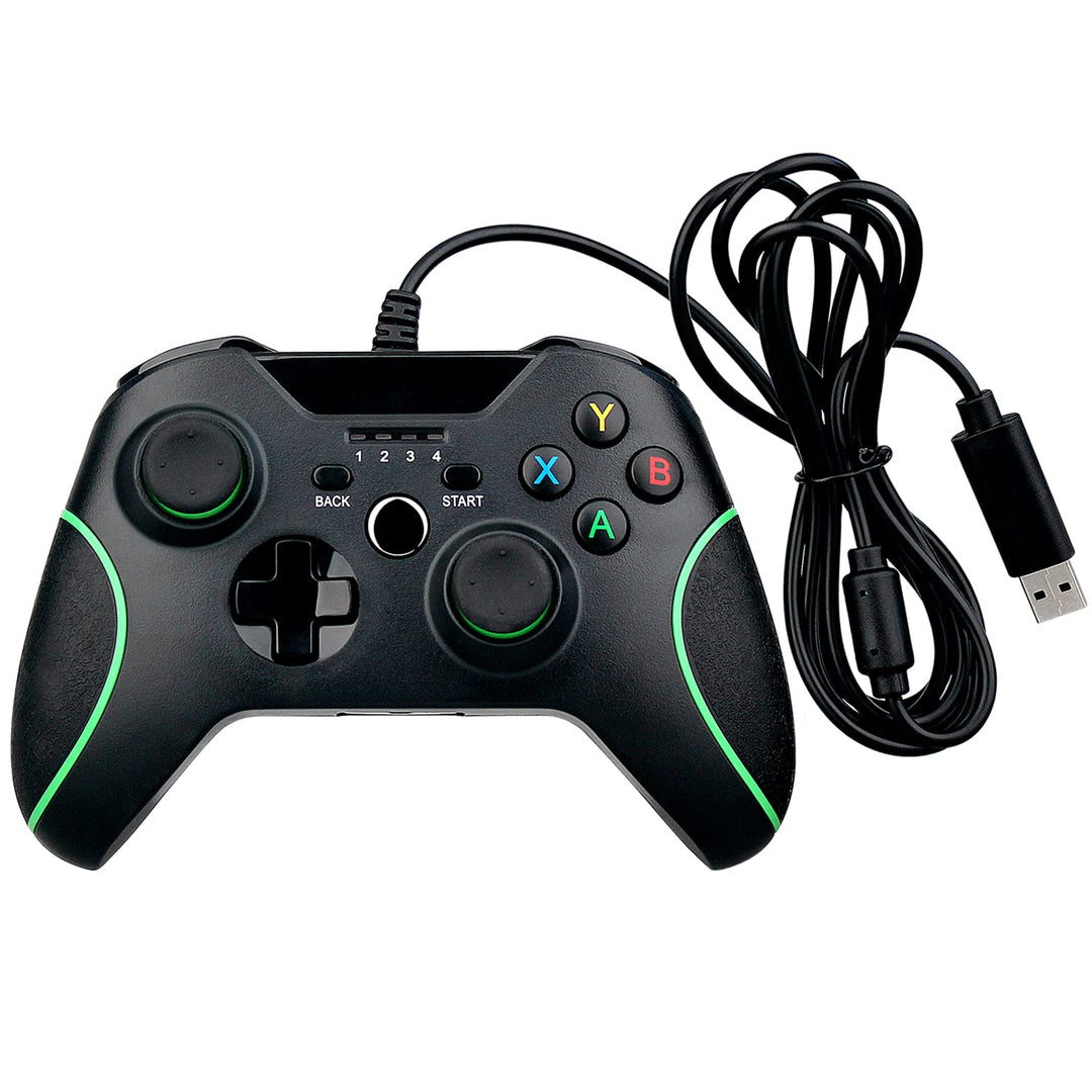 OSTENT Wired USB Controller Joystick Gamepad für Microsoft Xbox One/Xbox One S/Windows PC Laptop Far