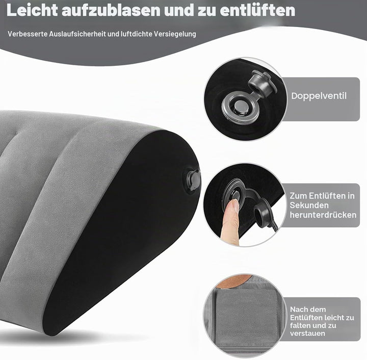 Aufblasbares Keilkissen für Sleepling - Reflux Kissen Anti-Schnarchen, Säurereflux und GERD. Positio
