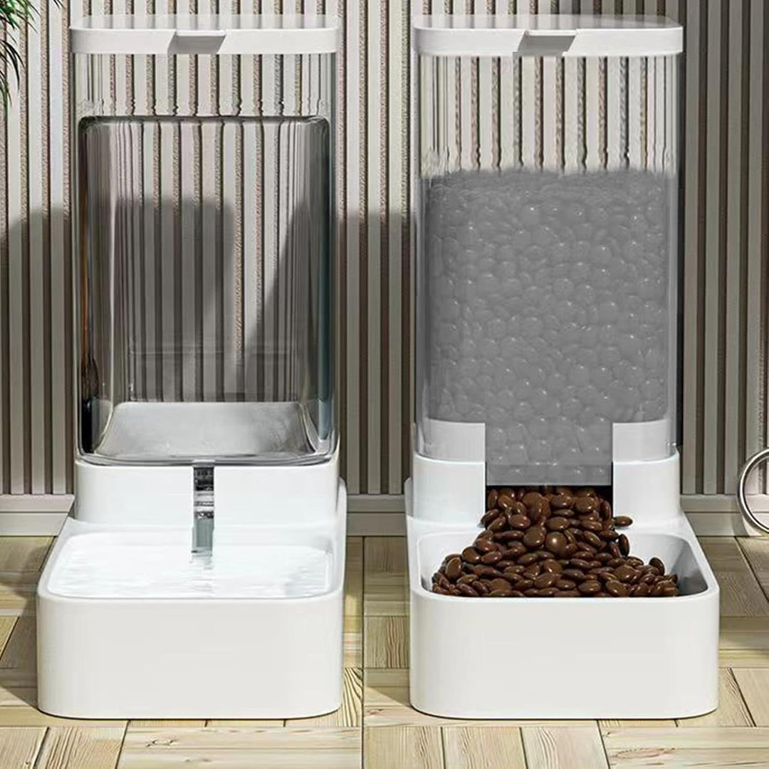 Katzenfutter Spender - Wasserspender Katzen, 29X13,5X28,5Cm Schwerkraft Futterspender Katze Und Hund