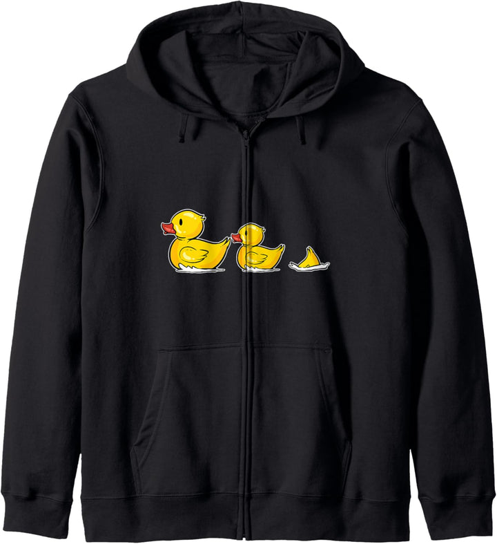 Schwimmende Enten Badeente Schwimmente Quack Lustig Kapuzenjacke