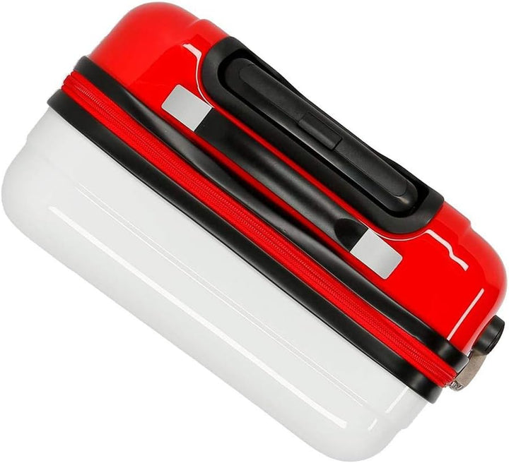 Disney Mickey True Love Kabinenkoffer Weiss 38x55x20 cms Hartschalen ABS Kombinationsschloss 34L 2,6