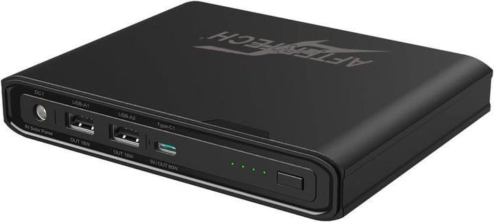 AFTERTECH Mini USV Powerbank Lithium Batterie 12V 6700mAh USBC Photovoltaik Eingang E2D3, 12v 6700mA