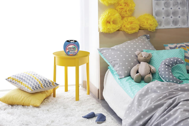 Lexibook, Disney Stitch, Projektionswecker mit Schlummerfunktion und Alarmfunktion, Nachtlicht mit T