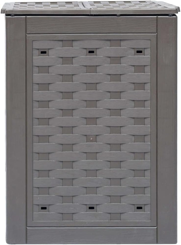 vidaXL Gartenkomposter 300L Kunststoff Rattan Thermokomposter Schnellkomposter 300 l, 300 l