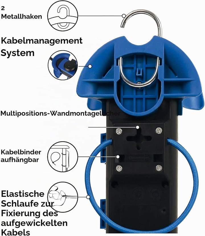 Electraline 62574 Professionelle Steckdosenleiste/Verlängerung für den Aussenbereich, CEE-Stecker, C