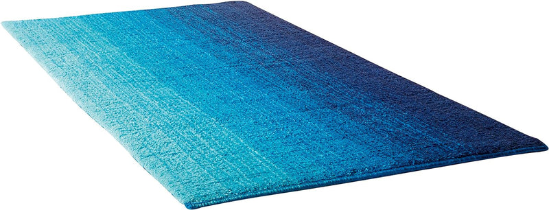 Dyckhoff Badteppich Colori, Blau, 70 x 120 cm, 100% Bio Baumwolle, GOTS 70 x 120 cm Blau, 70 x 120 c