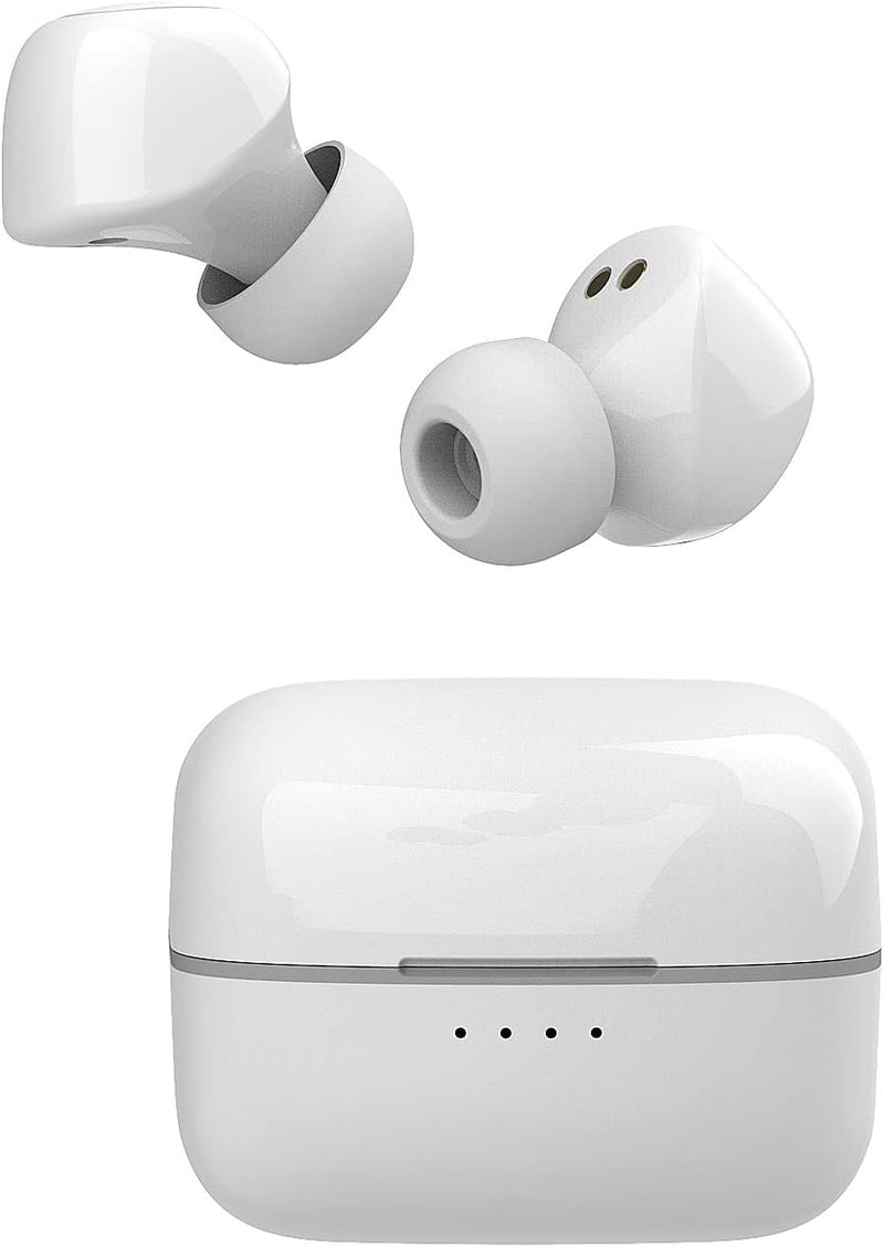 auvisio Kabelose Kopfhörer: In-Ear-Stereo-Headset, BT 5, Ladebox, 18 Std. Spielzeit, App, 2er-Set (K