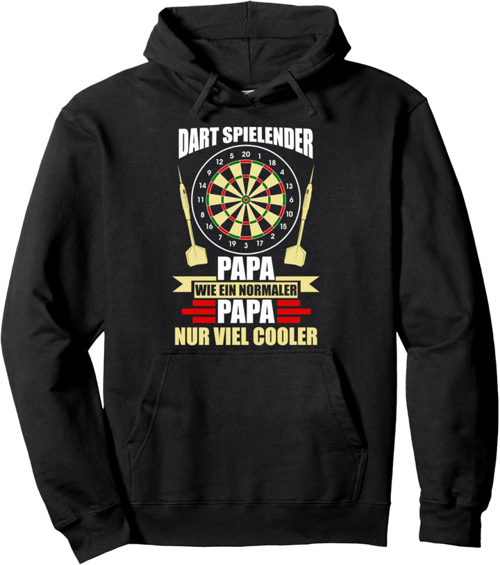 Darts Papa Dartboard Darten Pullover Hoodie