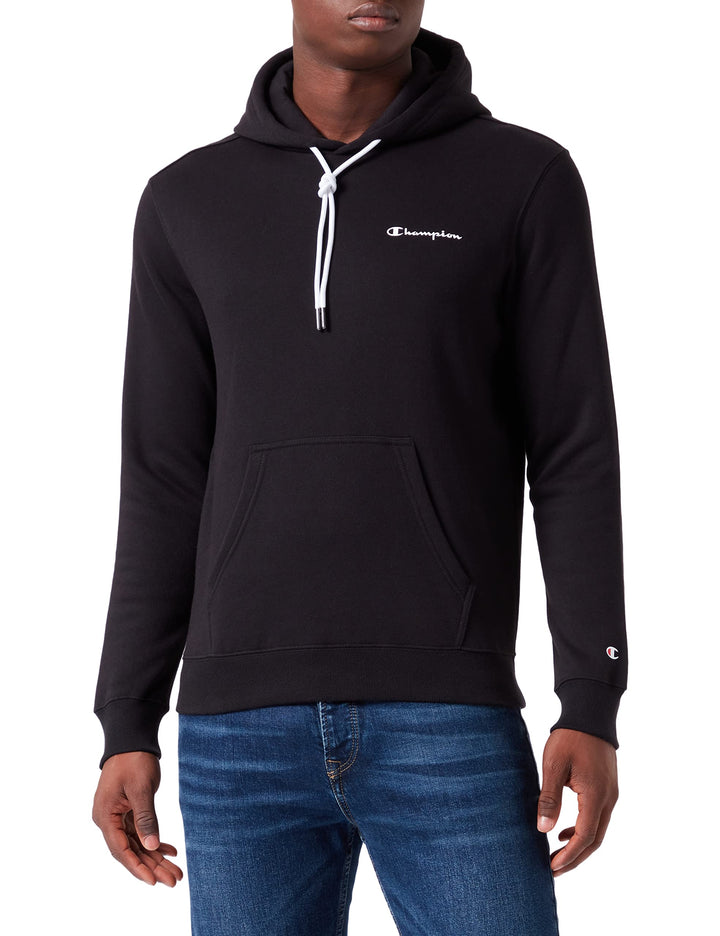 Champion Herren American Classics Small Script Logo Kapuzenpullover S Schwarz, S Schwarz