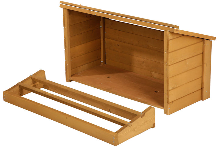 Kerbl Legenest (Masse 85x37x48 cm, Anbau und Sitzstange, Erweiterung für Hühnerstall, aus Holz, pass