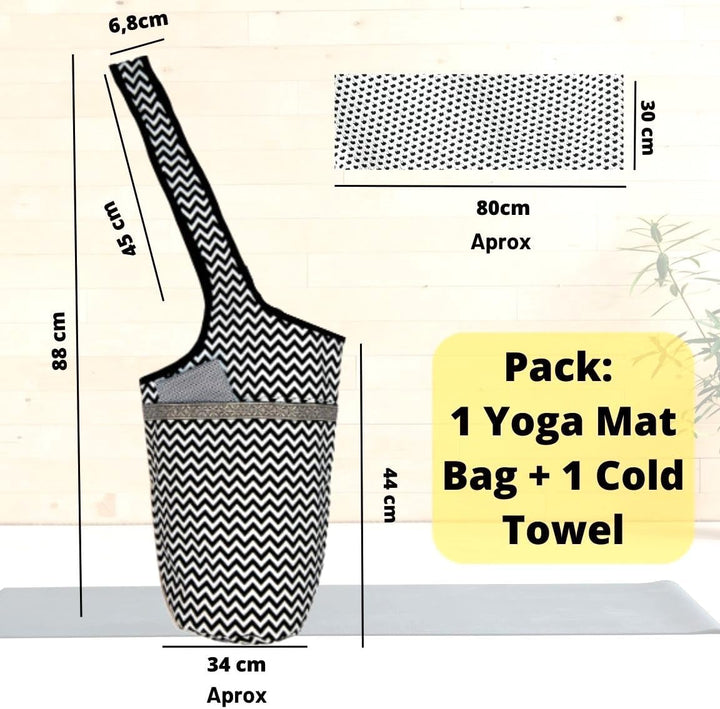 Yoga-Tasche für Matte und Handtuch, Kühltasche, Damen, für Matte, Handtuch, Mikrofaser, Yogatasche,
