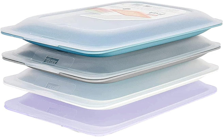 TATAY Set 4 Aufschnittbox stapelbar – Frischhaltedosen mit Deckel, BPA-frei, wiederverwendbar, Stape