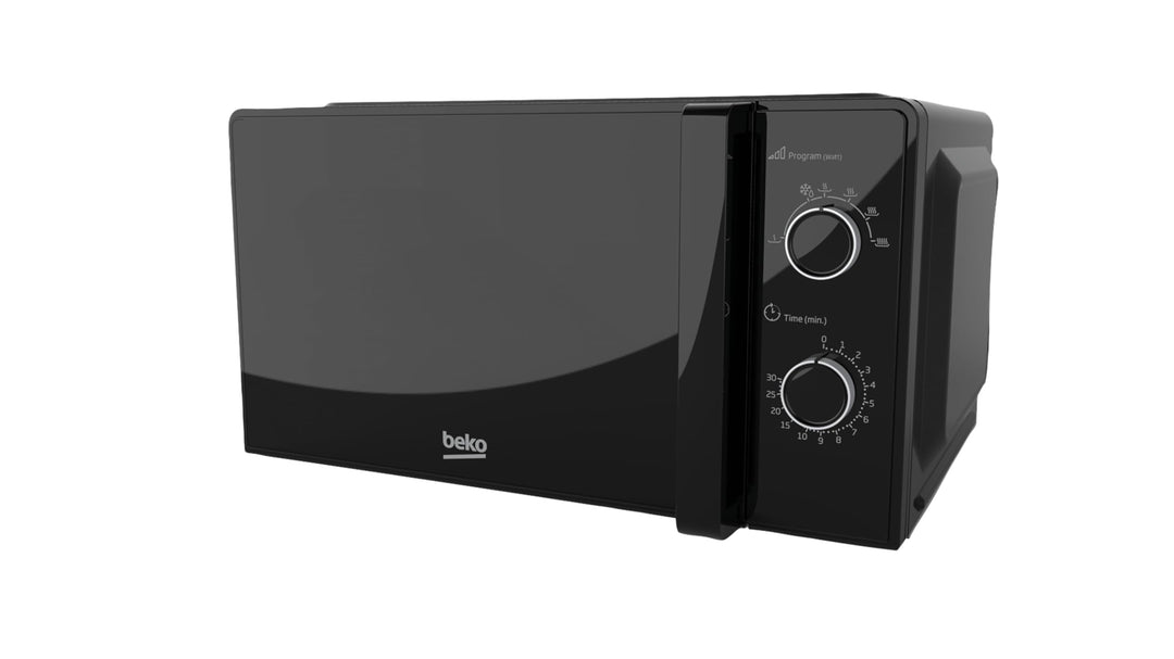 Beko MOC20100BFB Mikrowelle Solo 20 Liter, 700 W, Timer max. 30 min, 5 Stufen, Auftau- und Aufwärmfu