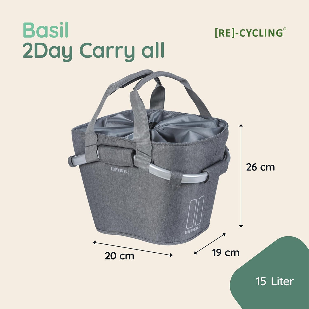 Basil Vorderradkorb Grey Melee, Grey Melee
