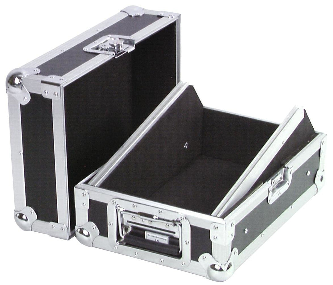 ROADINGER Mixer-Case Road MCR-10 schräg, sw | Flightcase für 254-mm-Geräte (10")