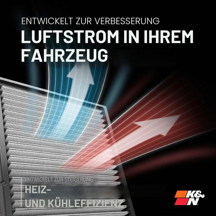 K&amp;N Innenraumluftfilter: Premium, waschbar, sauberer Luftstrom zu Ihrem Innenraumfilter Ersatz: Desi