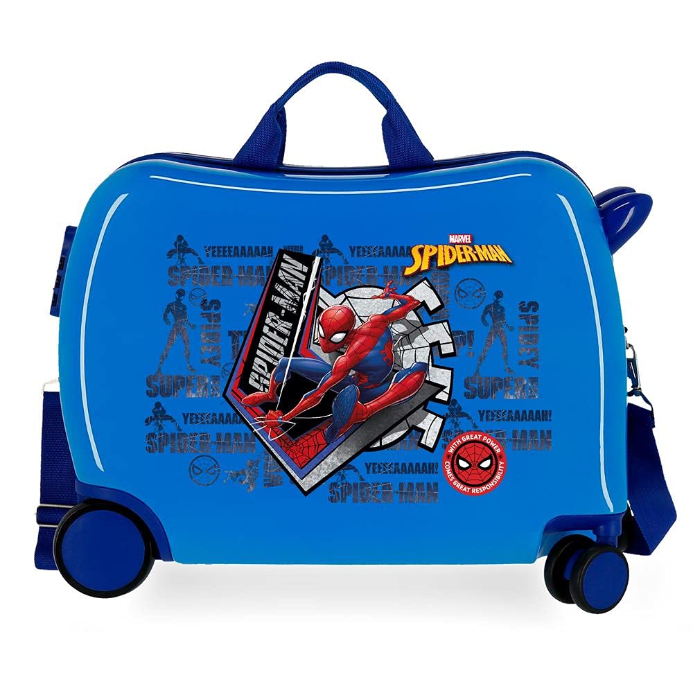 Marvel Great Power Kinderkoffer, 50 x 38 x 20 cm Kinderkoffer Blau, Kinderkoffer Blau