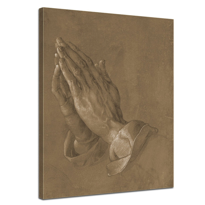 Bilderdepot24 Bild auf Leinwand | Albrecht Dürer betende Hände in 50x60 cm als Wandbild | Wand-deko