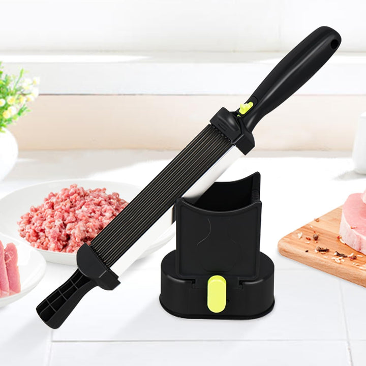 PAXLINSEN Frischfleischschneidemaschine mit Schäler und Gummihandschuhen, einstellbare Schnittstärke