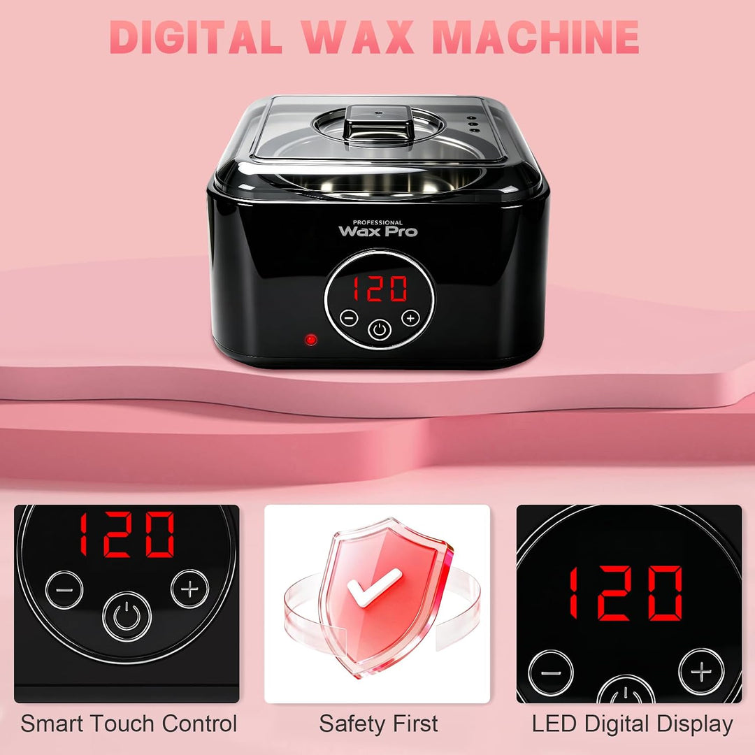 Waxing Set, iKlestar Digital Wax Maschine Wachswärmer, Heisswachsgerät für Wachs Haarentfernung, Wax