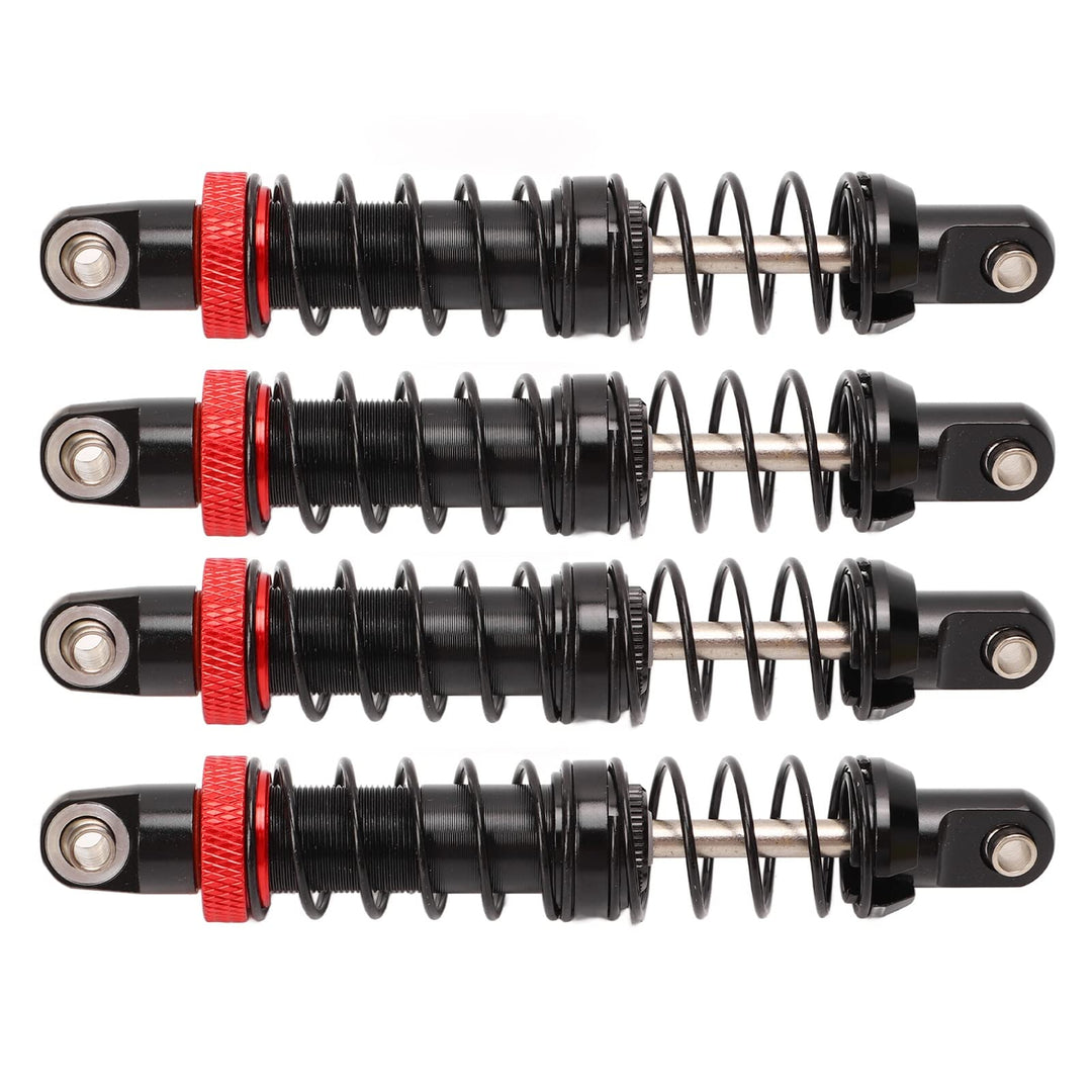 Zerodis RC-Öldämpfer, Doppelfeder, Zwei Abschnitte, Einstellbar, 4 Stück, RC-Stossdämpfer-Dämpfer RR