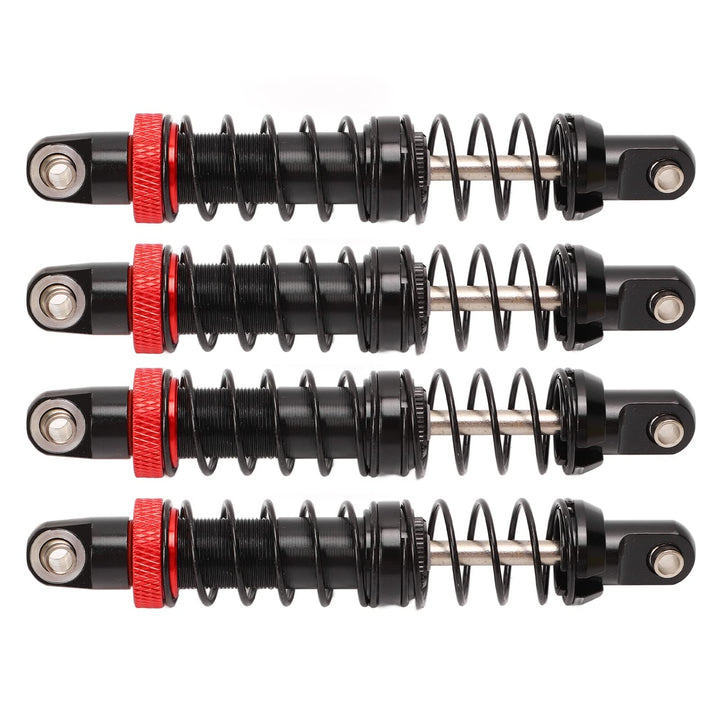 Zerodis RC-Öldämpfer, Doppelfeder, Zwei Abschnitte, Einstellbar, 4 Stück, RC-Stossdämpfer-Dämpfer RR