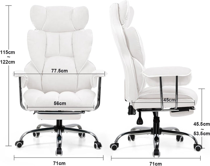 GTPLAYER Gaming Stuhl, Gamer Stuhl, Ergonomischer Bürostuhl COMHOMA Serie mit Fussstütze verstellbar