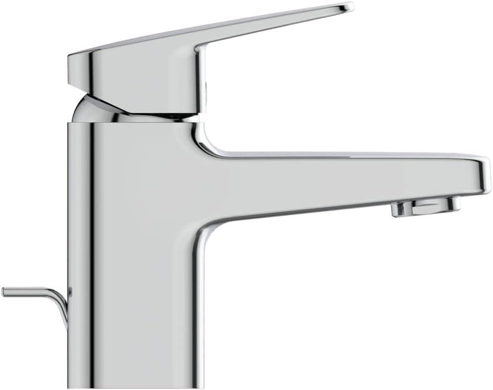 Ideal Standard BD205AA Ceraplan Waschtischarmatur mit Zugknopf-Ablaufgarnitur Auslaufhöhe 59mm BlueS