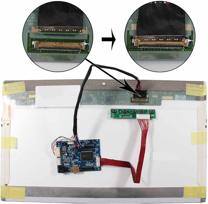 HDMI LVDs Controller Board 40pin für 1366x768 14" LP140WH1 15,6" LP156WH2 LP156WH4 TL B156XW02 WLED