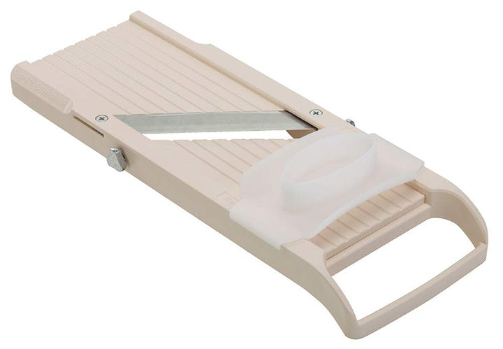 Benriner 64W Gemüsehobel Mandoline, 18/10 Edelstahl, Elfenbein Classic Slicer,