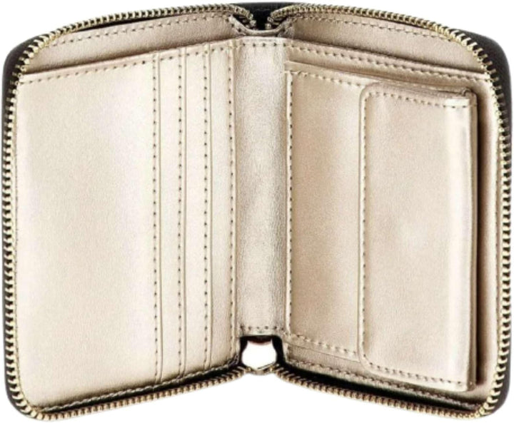 GUESS Women Laurel SLG SMALL Zip Around Bag, Mokka-Logo