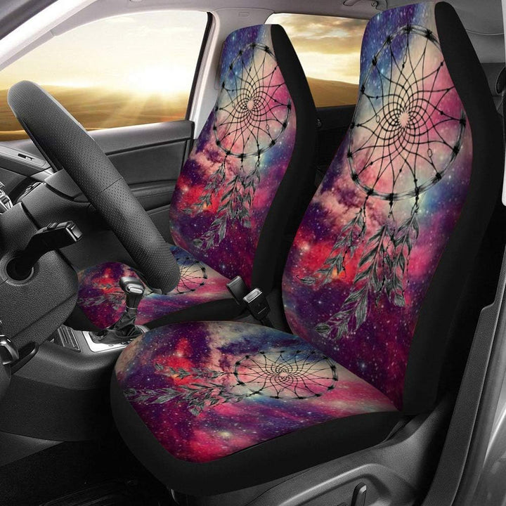 TOADDMOS Watercolr Galaxy-Traumfänger, Autozubehör, dekorative Sitzbezüge, nur Vordersitzbezüge, kom
